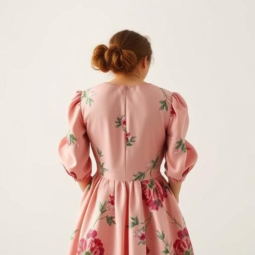 Robe midi botanique — Herbier — vue 2