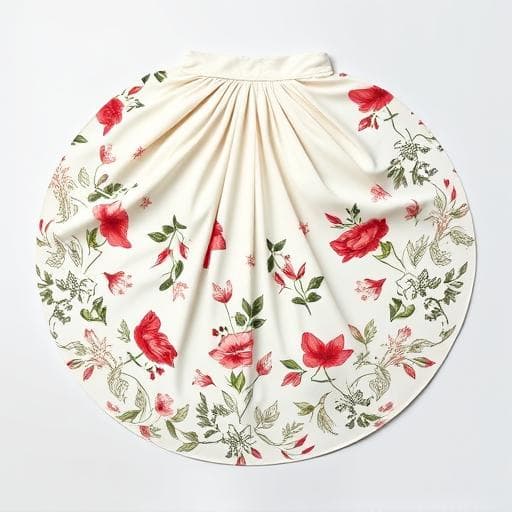 Jupe évasée imprimée — Herbier — vue 2